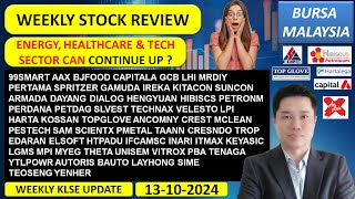 Weekly KLSE BURSA Review  13102024 💥ENERGY HEALTHCARE amp TECH SECTOR CAN CONTINUE UP 💥AAX HARTA [upl. by Winthorpe]