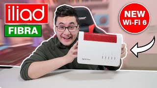 POTENZIO WIRELESS FIBRA ILIAD con ROUTER WIFI 6 [upl. by Doowyah]