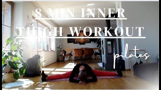 8 MIN INNER THIGH WORKOUT  PILATES  At Home Workout  Easy to follow and effective [upl. by Carolin171]