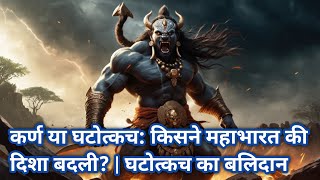 कर्ण या घटोत्कच किसने महाभारत की दिशा बदली  घटोत्कच का बलिदान  karn  Ghatotkach  mahabharat [upl. by Chas355]