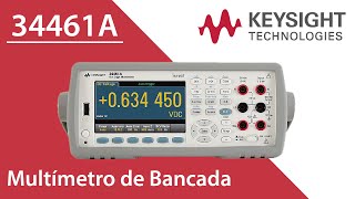 Multímetro de Bancada Keysight 34461A [upl. by Anirbed73]