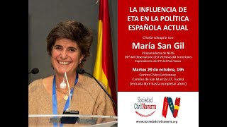 María San Gil en Tudela quotLa influencia de ETA en la política española actualquot [upl. by Nnayelhsa]