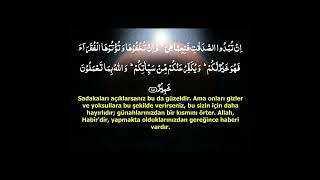 144  Most Beautiful Surah Al Baqarah 270271 Recitation with Turkish Translation [upl. by Delgado575]