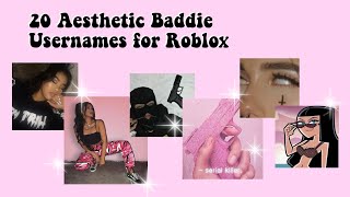 20 Aesthetic Baddie Usernames for Roblox [upl. by Utir278]