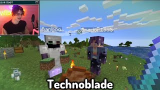 Technoblade joins Wilbur Soot on the Origins SMP [upl. by Maxie]