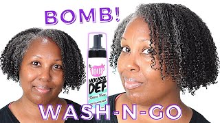 No LeaveIn No Oil Only The Doux Mousse DEF Texture Foam  Wash and Go [upl. by Aronid]