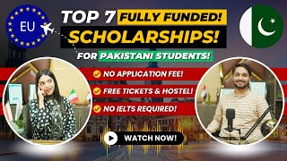 Top 7 Scholarships For international students  No IELTS Exam amp No Application Fee  URDU  HINDI [upl. by Melvin381]