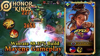 EPIC MAYENE INSANE GAMEPLAY IN HONOR OF KINGS Mayene Best Build Honor of Kings [upl. by Sower]