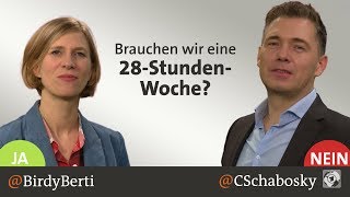 Pro und Contra Brauchen wir eine 28StundenWoche [upl. by Nrehtac]