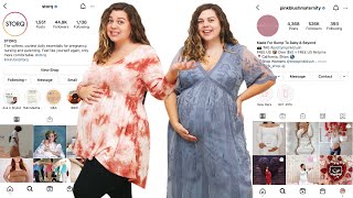 Trying Clothes from Size Inclusive Maternity Brands [upl. by Sathrum]