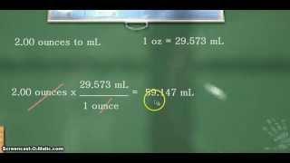 Unit Conversion fluid ounces to milliliters [upl. by Annahoj267]