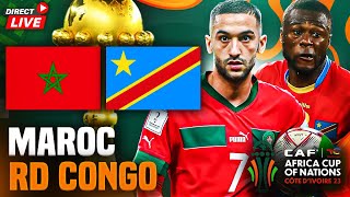 🔴🇲🇦🇨🇩 MAROC  RD CONGO  🔥MATCH CAPITAL 🇲🇦LES LIONS DE L ATLAS VS LES LEOPARDS🇨🇩  can 2023 [upl. by Hizar511]