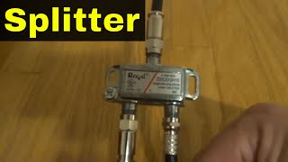 How To Install A Coaxial Cable SplitterTutorial [upl. by Auston953]