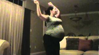 Pregnant Dance to induce labor  tootsie roll song [upl. by Areta]