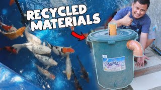 DIY MEGA pond FILTER for my OUTDOOR POND [upl. by Vernor]