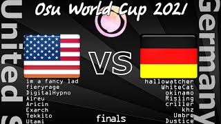 Osu World Cup 2021 United States VS Germany Finals winner bracket [upl. by Stoeber]