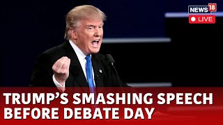 Trump Vs Harris Debate LIVE  Trump Slams Kamala Harris LIVE  US Presidential Debate LIVE  N18G [upl. by Kcirredal]