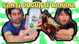 FANTA IOGURTE BANANA e CHOCO PIE quase PETIT GATEAU  Japão Nosso De Cada Dia [upl. by Dolph]