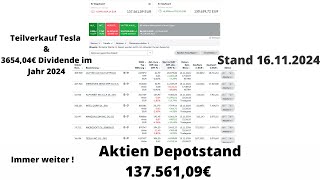 Wie viel Dividende habe ich 2024 mit meinen 137000€ Aktien Depot bekommen aktien etf [upl. by Notlok420]