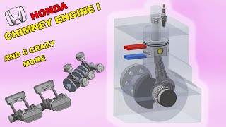 How the Honda Chimney Engine Works in 3D 🧠 [upl. by Akeyla76]