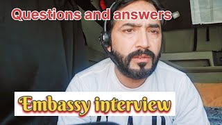 Embassy interview Very important questions and answers as a truck driver [upl. by Elden]