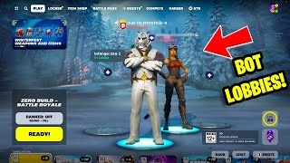 How To Get Bot Lobbies in Fortnite Chapter 5 Season 1 Fortnite Bot Lobby Tutorial [upl. by Mozes]