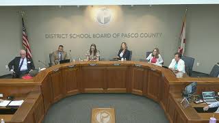 Pasco County School Board Meeting July 9 2024 [upl. by Harilda430]