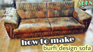 how to upholstery sofa 3 sitter full tutorial making new [upl. by Souza458]