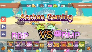 RBP Reptile Beast Plant VS RMP Reptile Mech Plant  Axie Infinity Arena  Acchan Gaming [upl. by Nyrak]