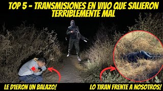 TOP 5  LAS 5 TRANSMISIONES EN VIVO QUE SALIERON T3RRIBLEMENTE MAL😰 LE D1SPARAN EN EL BRAZO😱 [upl. by Ahsinyd]