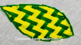 bordados a mano paso a pasomost beautiful embroidery designs puntadas para hojas [upl. by Blanka915]