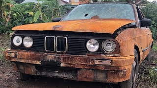 Fully restoration 50 year old BMW 3 series cars that were severely damaged  Rebuild the BMW car [upl. by Riva]