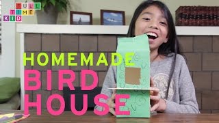 Homemade BIRD HOUSE  FullTime Kid  PBS Parents [upl. by Enelrihs943]