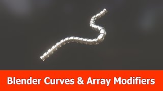 Blender Curves Array Modifier Beginner Tutorial [upl. by Attehcnoc]