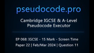 IGCSE 0478  OLevel 2210 Exam 15 Marker  Screen Time  FebMar 2024 Paper 22  Question 11 [upl. by Yedoc]