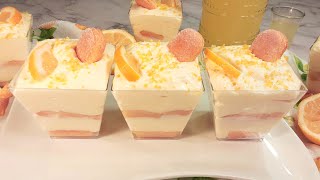 Limoncello Tiramisu Cups  Italian Summer Dessert Recipe [upl. by Daht]