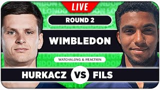 HURKACZ vs FILS • Wimbledon 2024 • LIVE Tennis Talk Watchalong [upl. by Nakada]