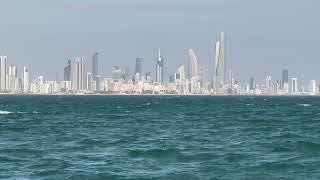 Kuwait beach amp Kuwait City view ❤️❤️subscribe cutebaby kuwaitcitysubscribe sub musicbeach [upl. by Mita]