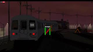 4 Car R46 Admin train Leaving Freeport Roblox Point Lookout [upl. by Attenat]