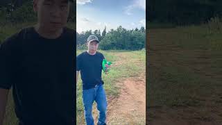 Slingshot accurately shoots targets from 100 meters awayshorts foryou outdoor slingshot [upl. by Eiramacissej205]