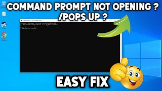 FIXED Command Prompt not Openingpops up and close in windows 1011 PC  2024 [upl. by Anum130]