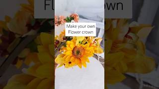 WHY ARE YOU MAKING 🌻 Flower Crown Hair Accessories Handmade at home craft DIY Halloween Headband [upl. by Dallon]