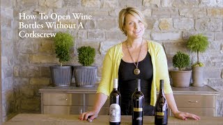 How to Open a Wine Bottle Without a Corkscrew [upl. by Waylan580]