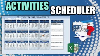 Learn How To Create This Yearly Activity Scheduler In Excel FREE Download Inside [upl. by Spike]