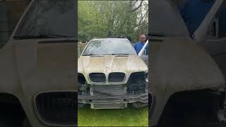 X5 4 4i V8 no exchaust sound PROJECT CAR [upl. by Nylarat]