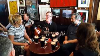 Danny McConnell Glen Hansard Amy Schumer in Dublin singing the Auld Triangle to newlyweds [upl. by Eniawed561]