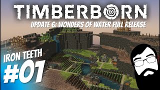 Lets start fresh with the new Wonders of Water update Timberborn Update 6 Iron Teeth Episode 01 [upl. by Aicssej]