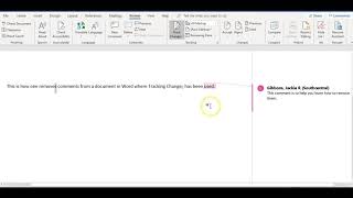 How to Remove Tracking Changes Comments in a Word Document [upl. by Olimpia]