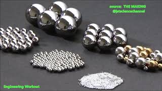 Ball Bearings  steel balls production  THE MAKING [upl. by Angelis]