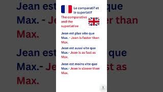 Le comparatif et le superlatif  The comparative and the superlative [upl. by Chow]